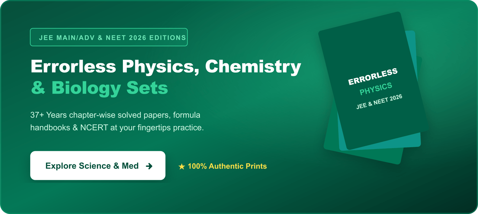 Errorless Physics, Chemistry & Biology Sets